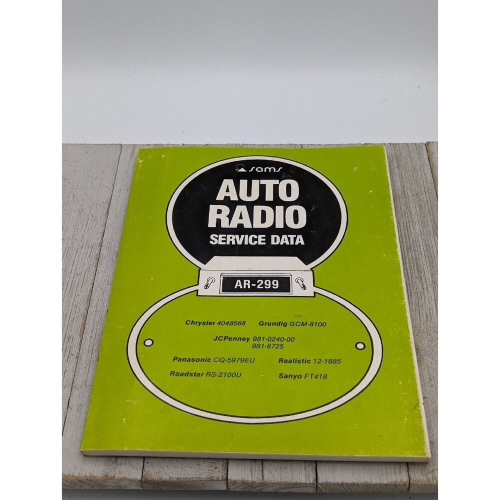 Original Sams Auto Radio Service Data Book AR-299